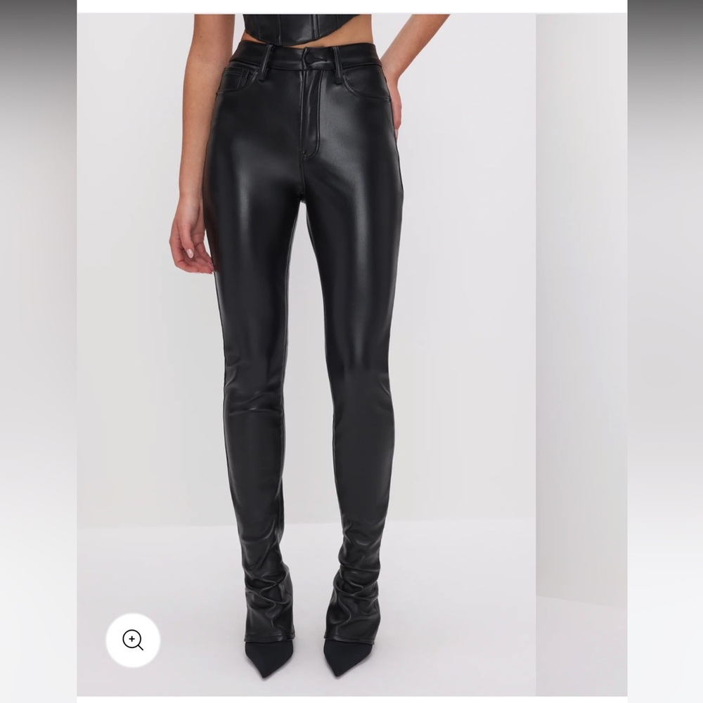 Good American micro boot leather pants - Picture 2 of 5